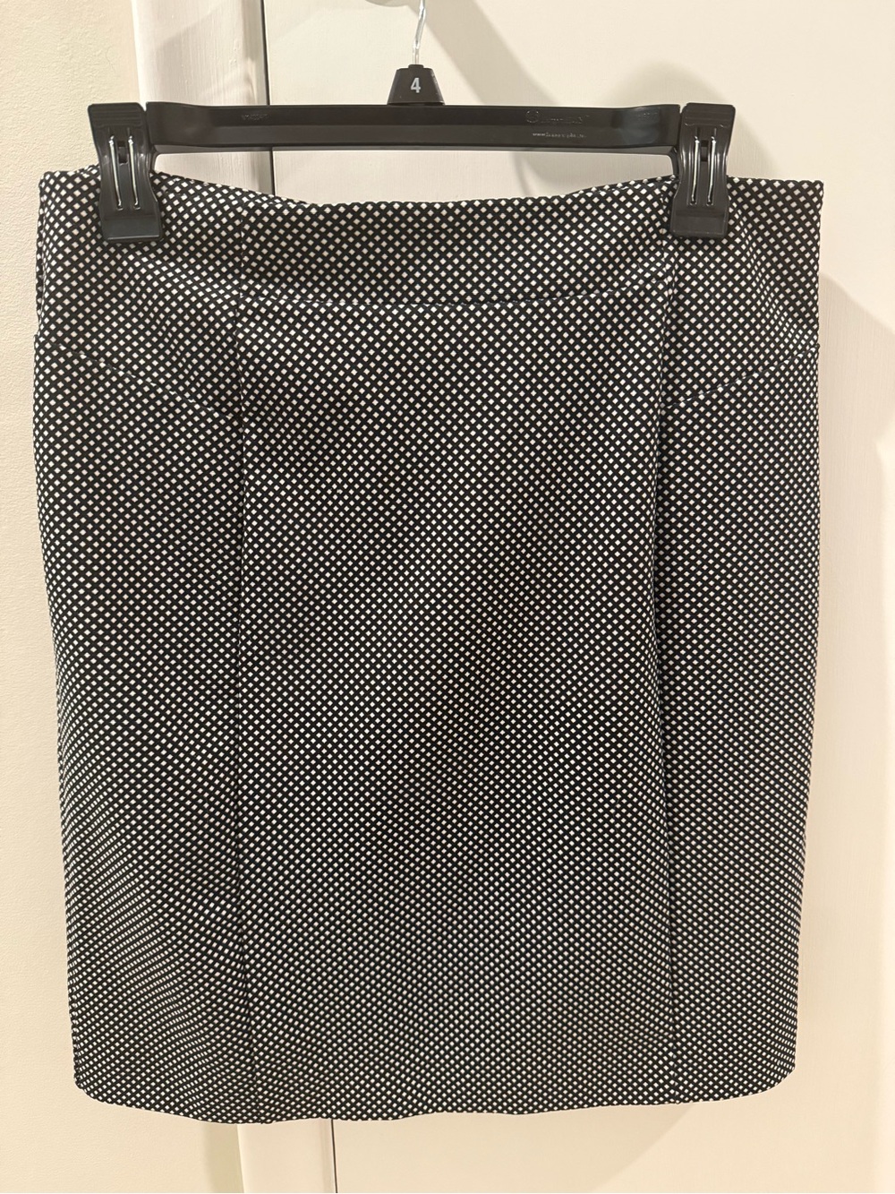 Michael Michael Kors Black and White Polka Dot Pencil Skirt
